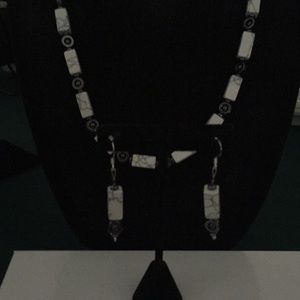 Handmade necklace and earring set